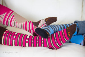 Orange Beld sock twist