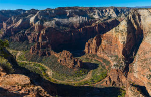 Zion Canyon from Cable Mountain