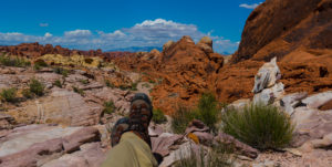 Kicking Back in Valley of Fire