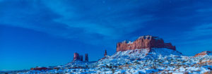 Monument Valley by Moonlight