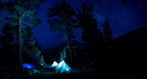 Charlotte tents Milky Way