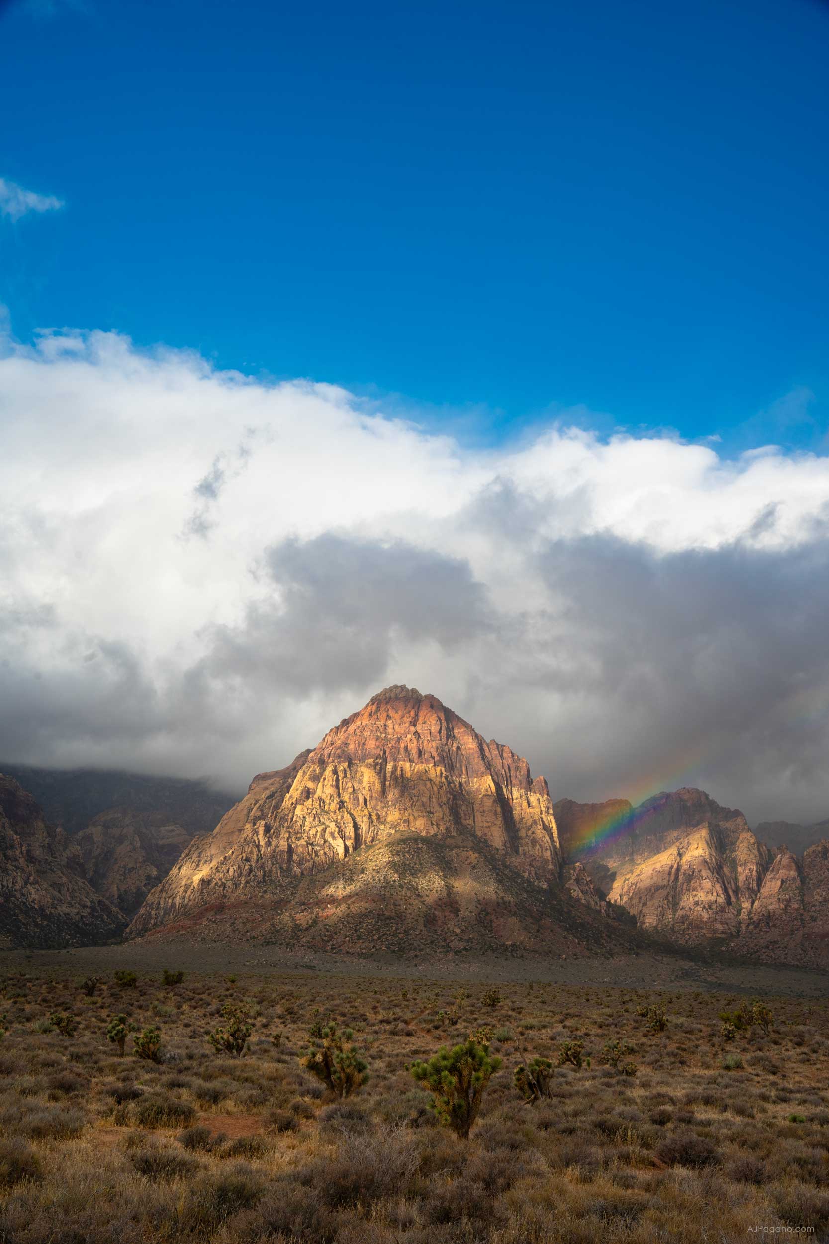 Rainbow In The Rainbow Mountains